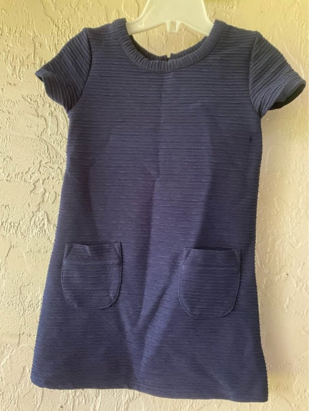 Young Dimension Navy Blue Textured Dress Size 4-5 Years